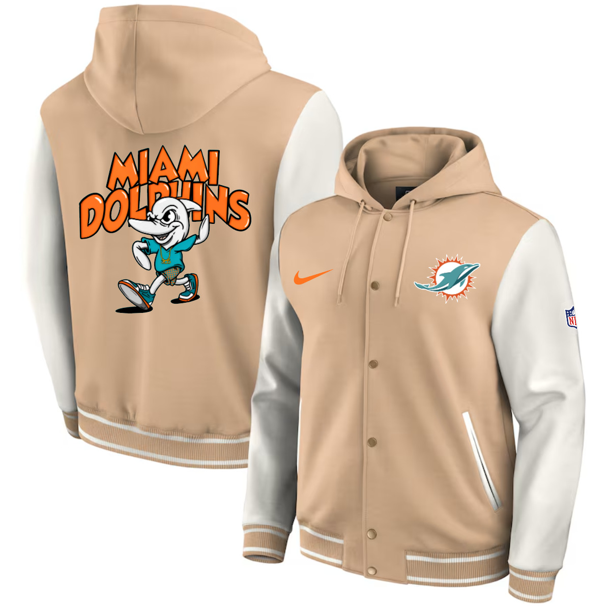 Men 2025 NFL Miami Dolphins jacket syle 1